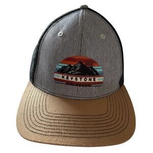 Keystone Hat Mens Black Trucker One Size Adjustable Snapback Colorado Cap